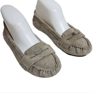EMU Australia grey suede moccasins